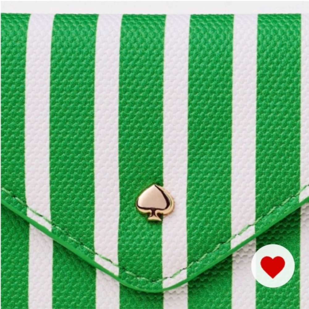 NWT Kate Spade New York x Target Stripe Envelope Card Case
Green/White - Picture 4 of 4